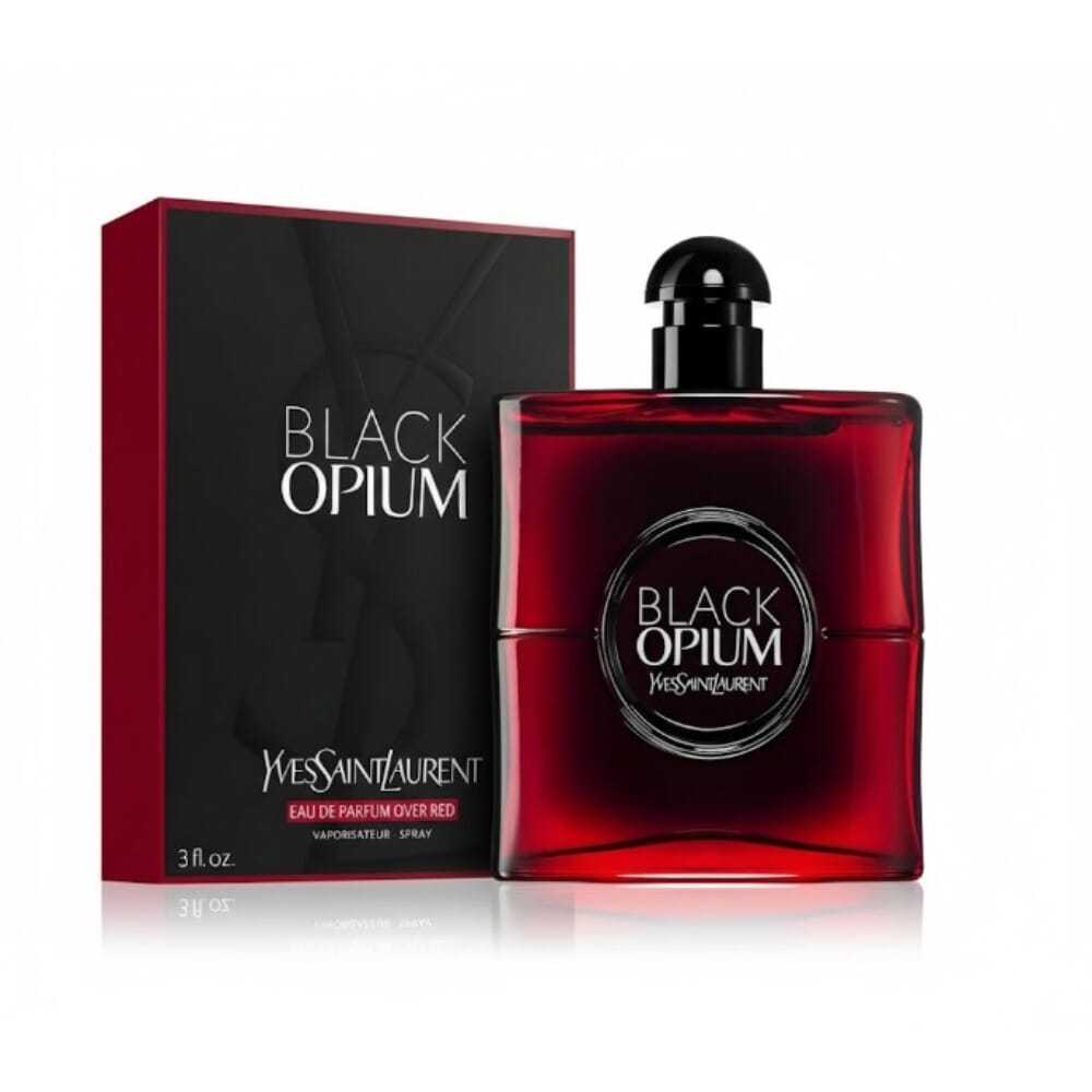 إيف سان لوران عطر بلاك أوبيوم أوفر ريد أو دو بارفان للنساء - 90 مل