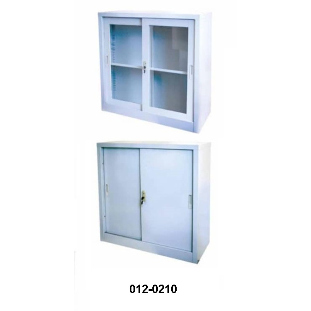 دولاب ارشفه منفصل قطعتين حديد/ زجاج قطعتين