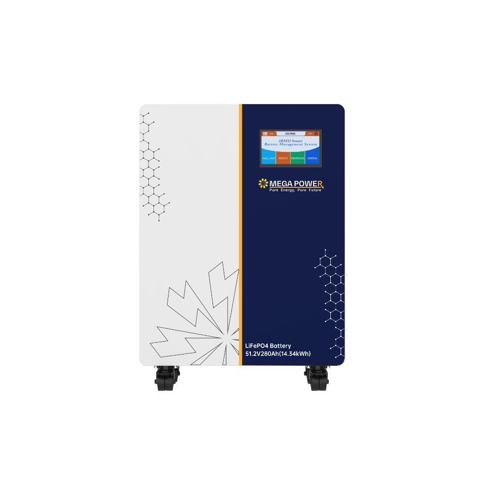 بطارية ليثيوم ميجا باور 14.3 كيلو وات
51.2V 280AH