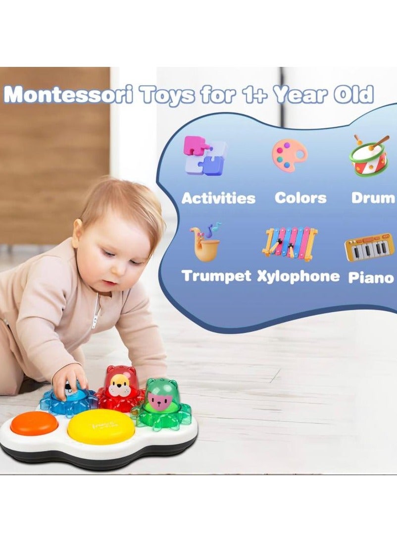 لعبة مرح لعبة المواليد الحركية والإدراكية بأصوات وأنوار