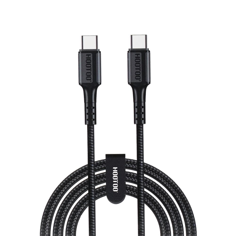 كابل شحن هوتو من Type-C إلى Type-C بقوة 60 واط ، يدعم الشحن السريع ونقل البيانات بطول إضافي 200 سم - HT-140