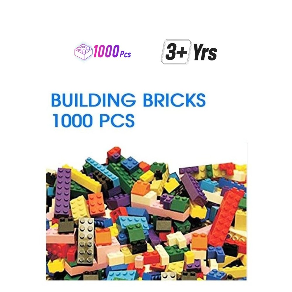 مكعبات بناء للأطفال - 1000 قطعة