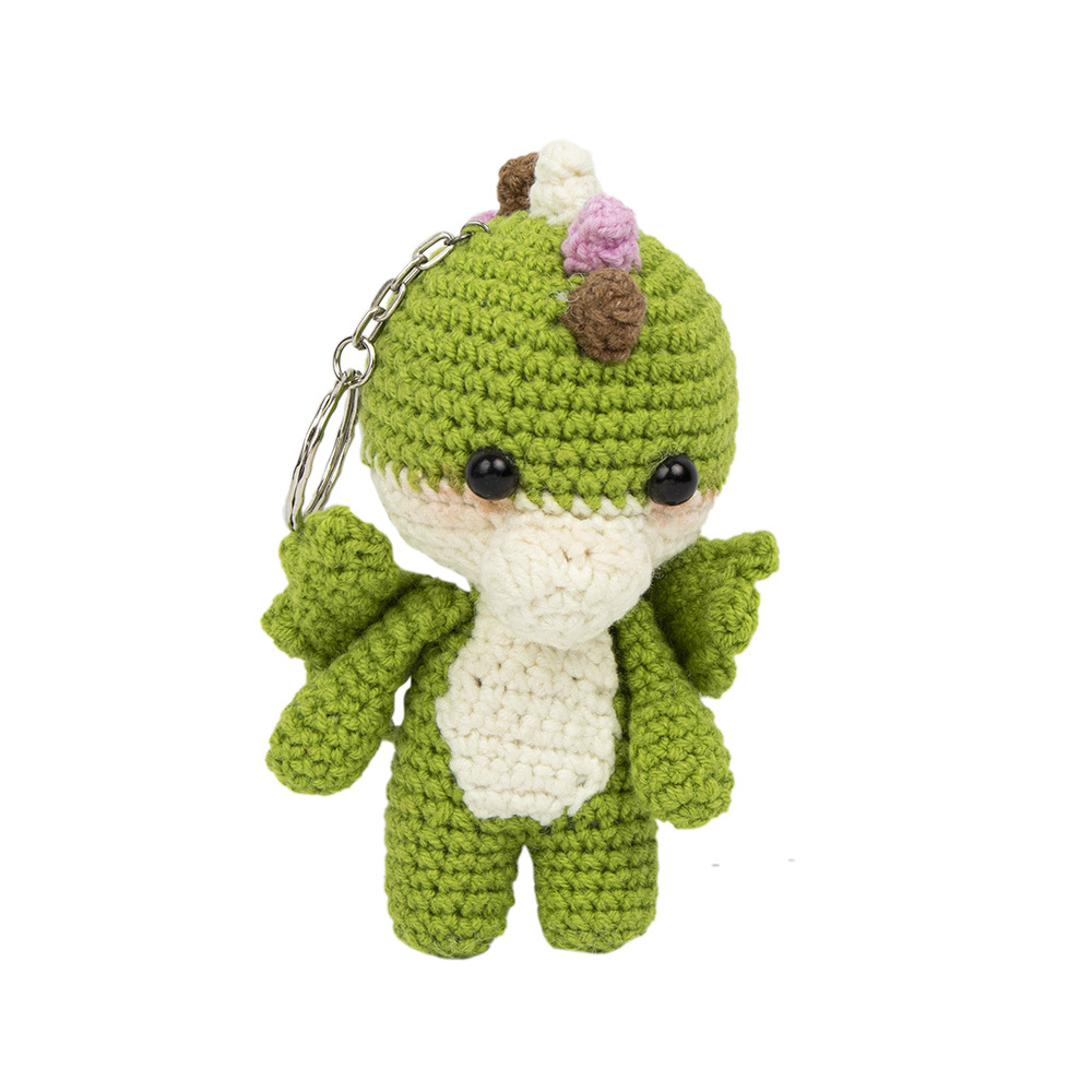 كروشية ميدالية على شكل تنين