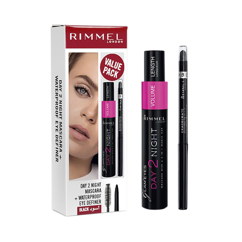 ريميل مجموعة ماسكرا مع قلم محدد للعين - الاصلي