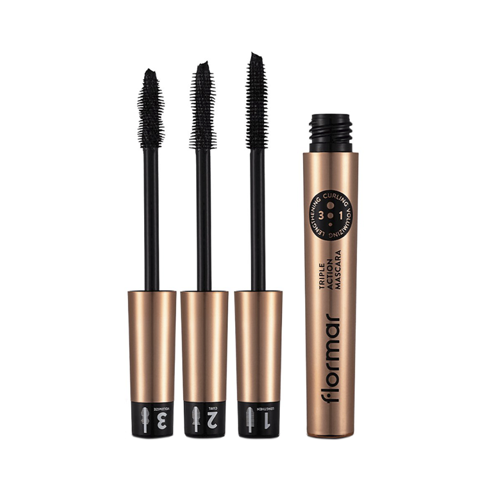 فلورمار ماسكارا 3 في 1 تريبل اكشن
