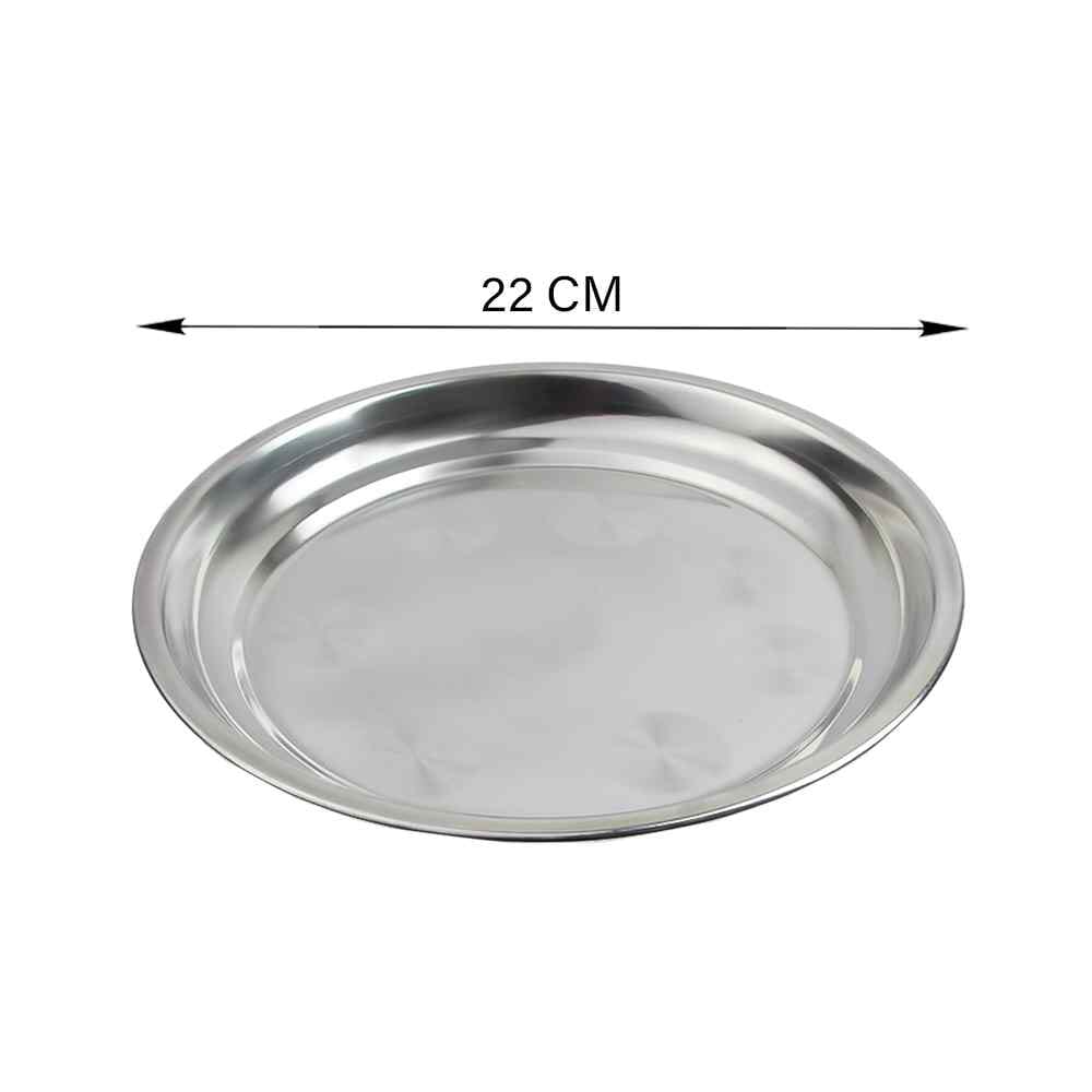 صحن إستيل دائري - مقاس 22 سم