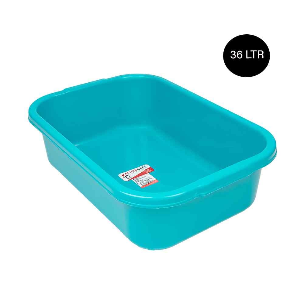 حوض غسيل أكشن وير ملابس بلاستيكي - 36 لتر