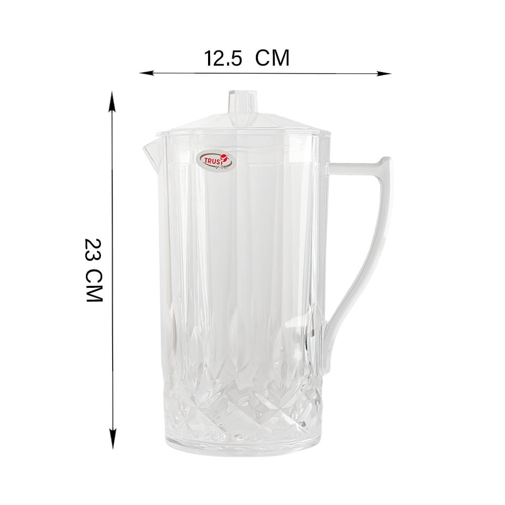 جيك عصير بلاستيك الاكرليك مع غطاء لتر