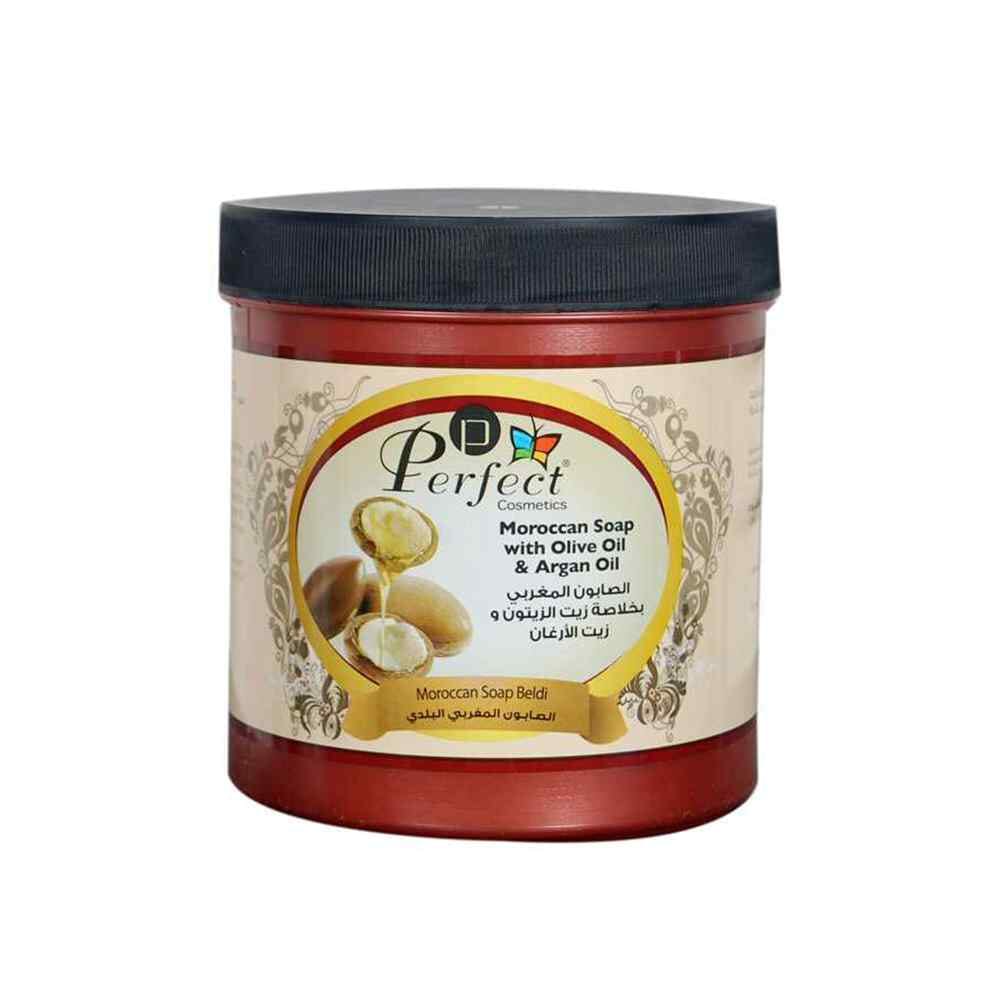 بيرفكت صابون مغربي بلدي بزيت الزيتون وزيت الأرغان - 1000 جم