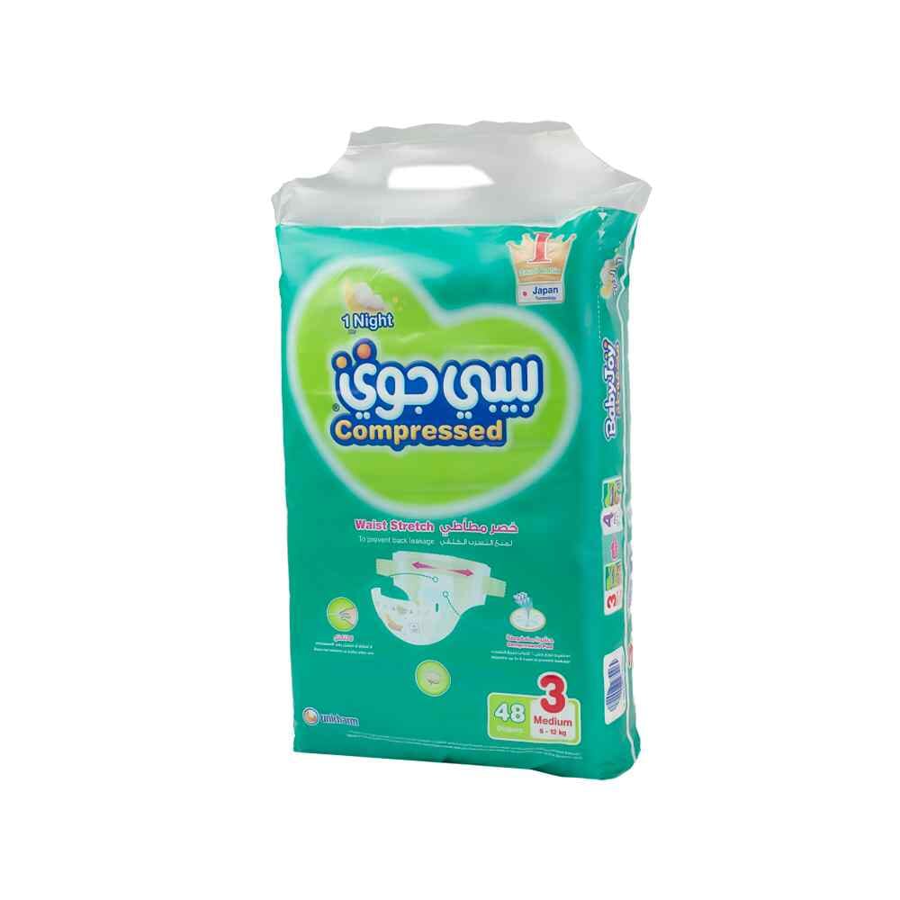 بيبي جوي حفاضات   مقاس 3  لوزن 12- 6كجم -عدد48 حفاض