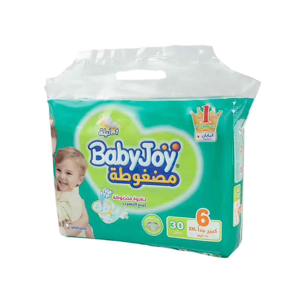 بيبي جوي حفاضات  مقاس 6   لوزن  +16  كجم  -  عدد30   حفاض