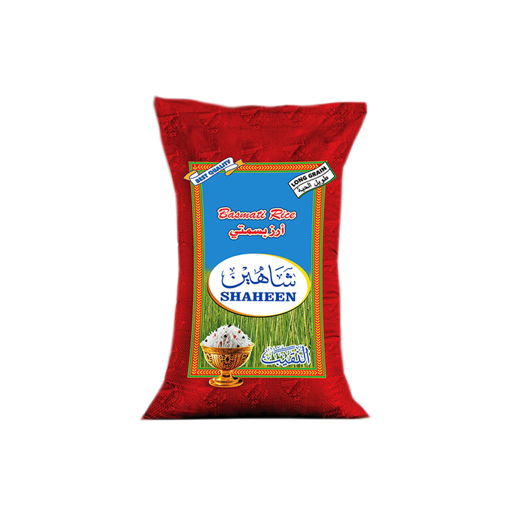 شاهين أرز النقيب بسمتي أبيض طويل الحبة - 5 كجم 