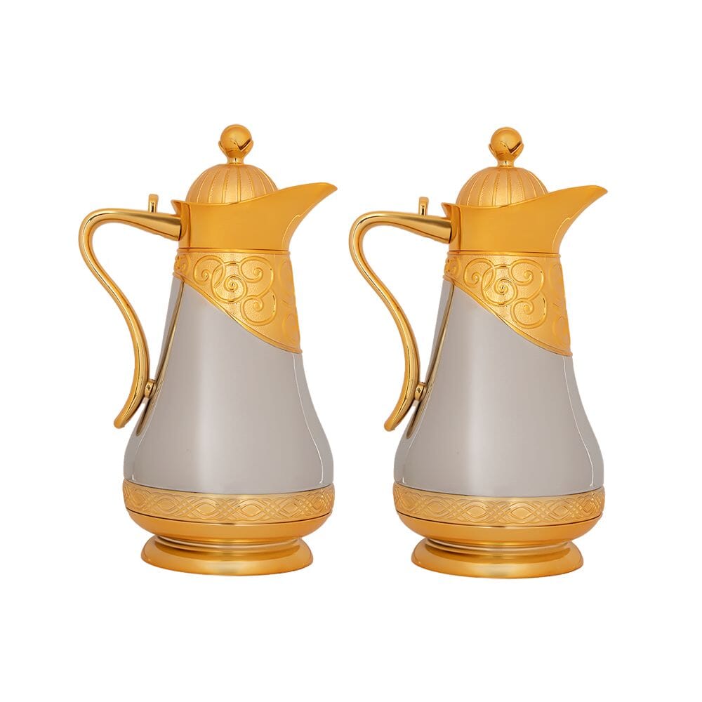 طقم ترامس للشاي والقهوة مكون من قطعتين