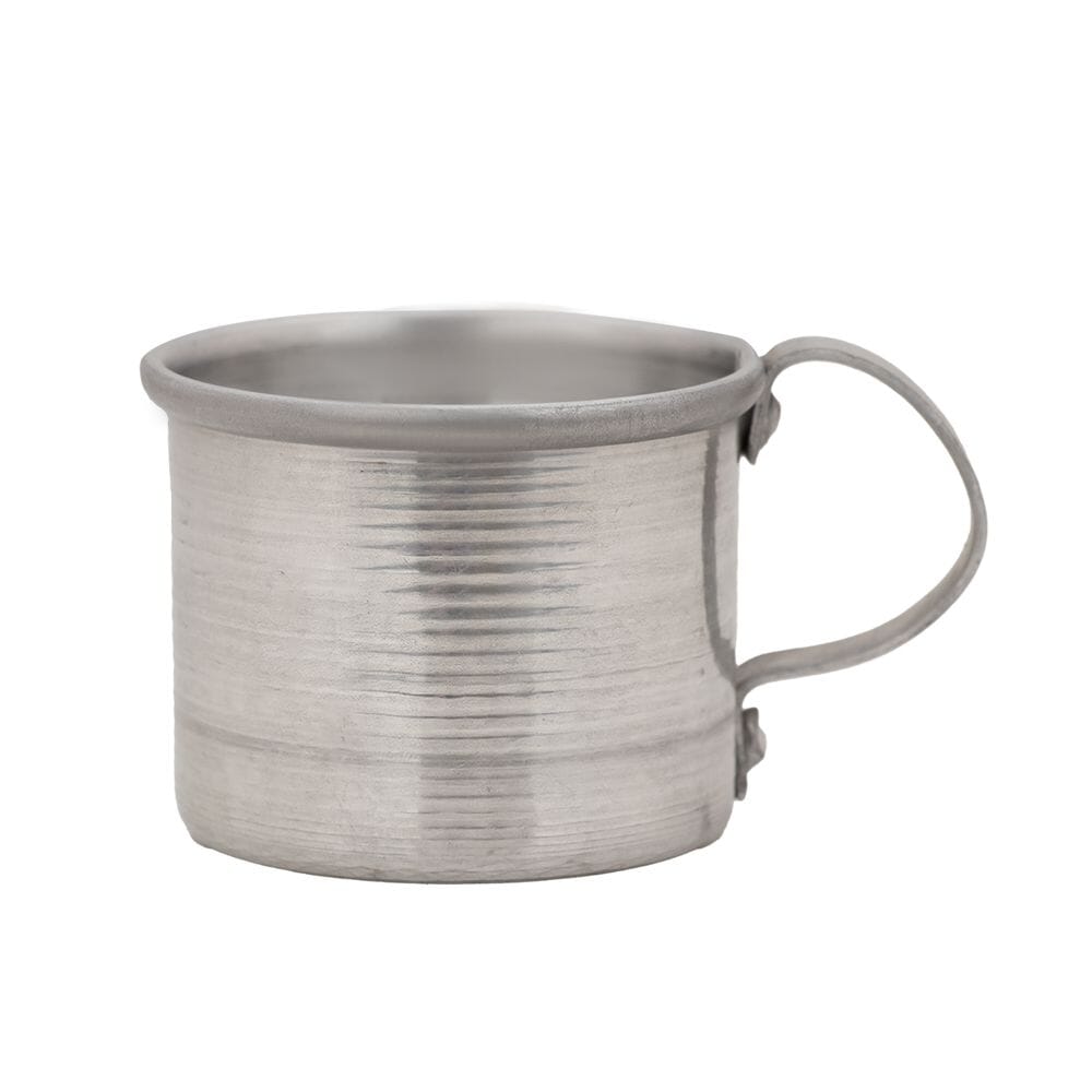 كوب تراثي مصنوع من المعدن بمسكة جانبية - 5.5سم