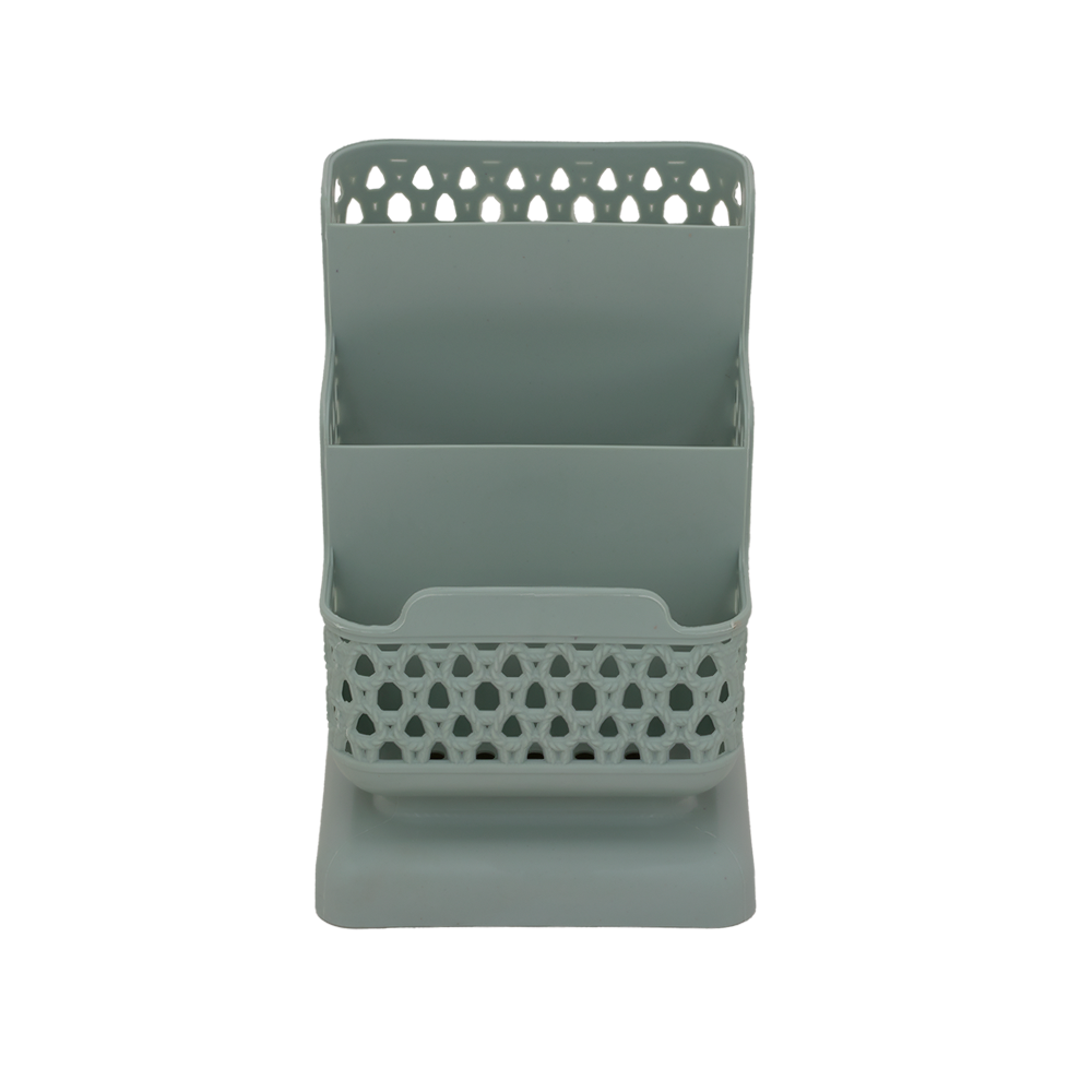 منظم مبتكر لتخزين أدوات المكتب ومستحضرات التجميل