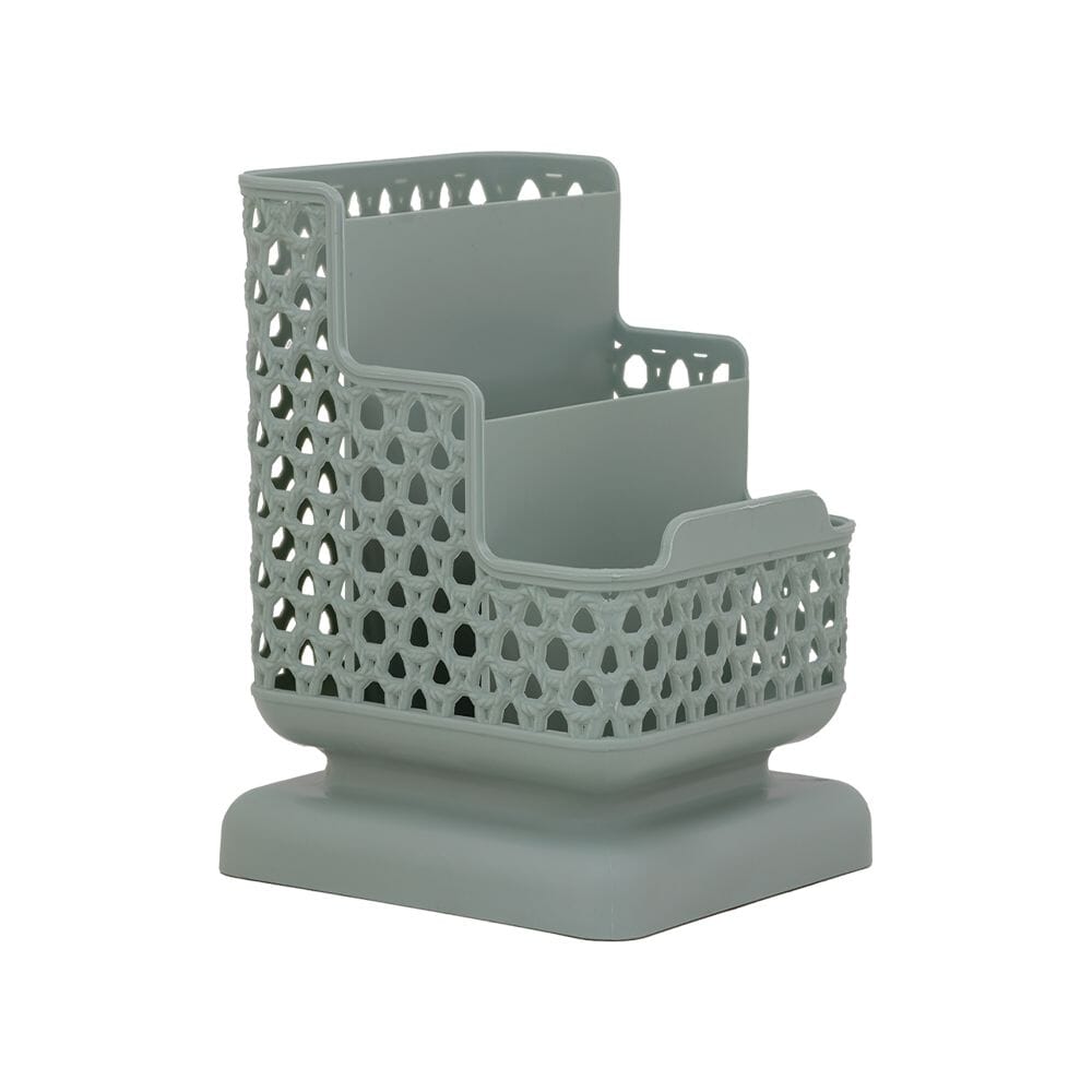 منظم مبتكر لتخزين أدوات المكتب ومستحضرات التجميل