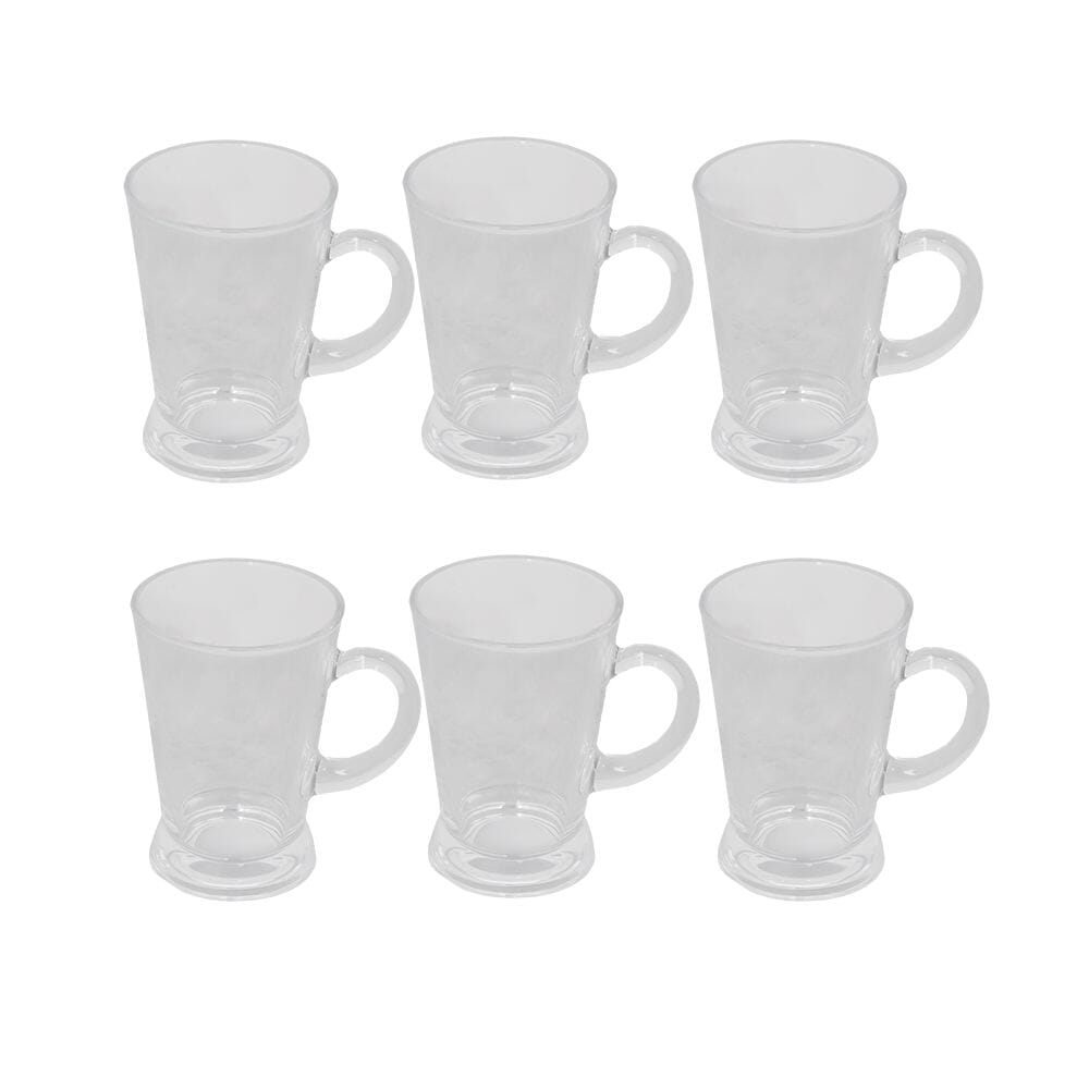 بريجيت طقم كاسات شاي زجاج 6 قطع - شفاف 165 مل