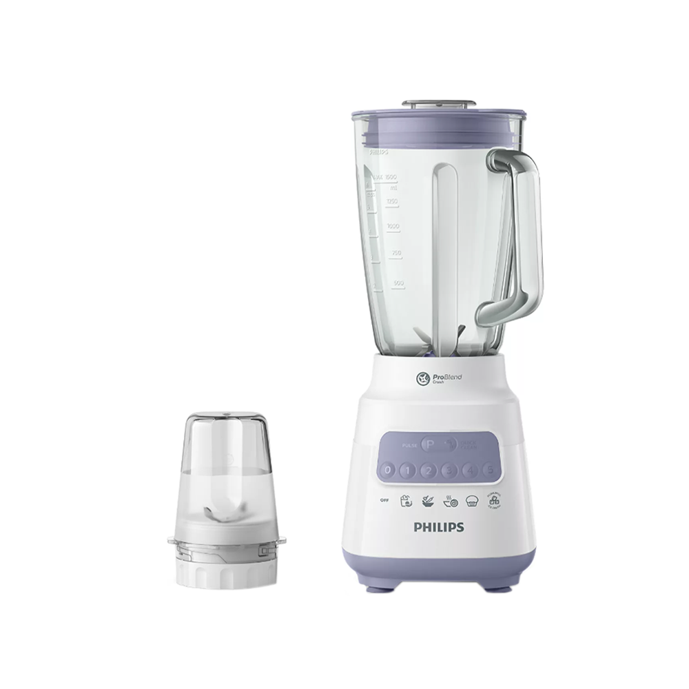 فيليبس خلاط زجاج مع مطحنة 1.5 لتر - قدرة 700 واط