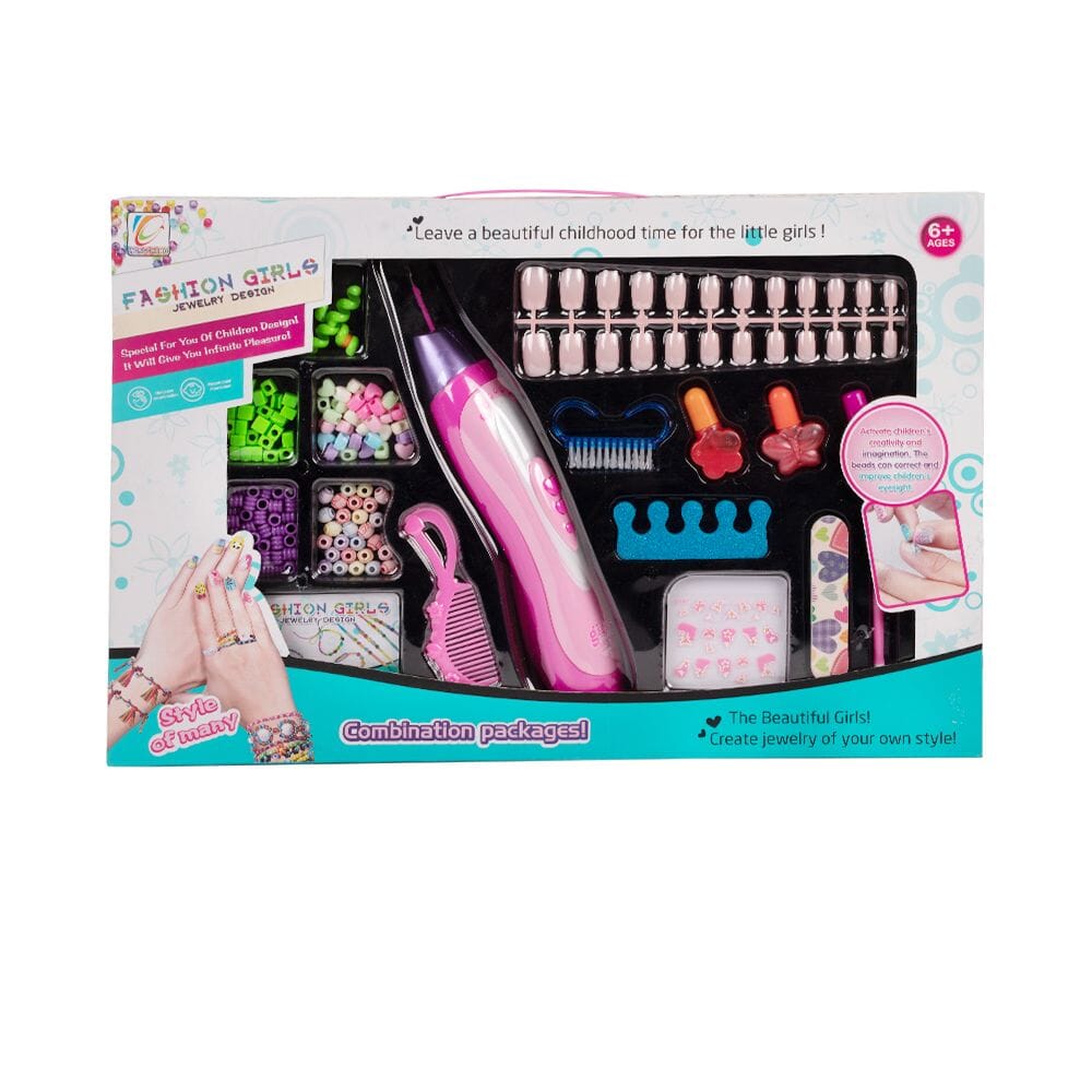 فيشن جيرلز - طقم مستحضرات تجميل الاظافر واكسسوار