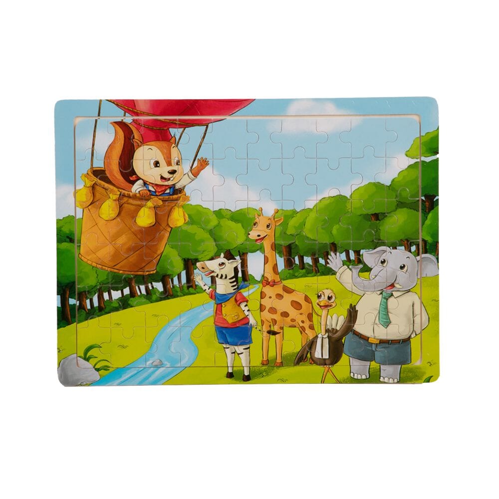 بازل خشبي 16 قطع باشكال متنوعه