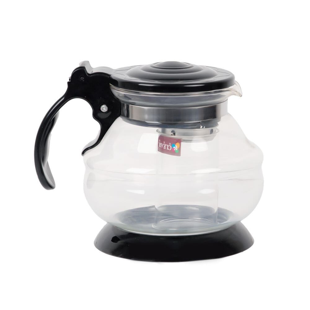 ابريق شاي زجاجي شفاف بفلتر -1500مل