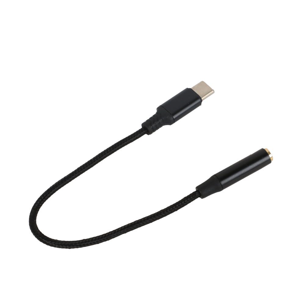 بيماس كابل USB-C إلى AUX ناقل للصوت موديل AX37-بطول 20سم