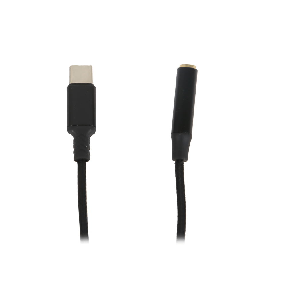 بيماس كابل USB-C إلى AUX ناقل للصوت موديل AX37-بطول 20سم