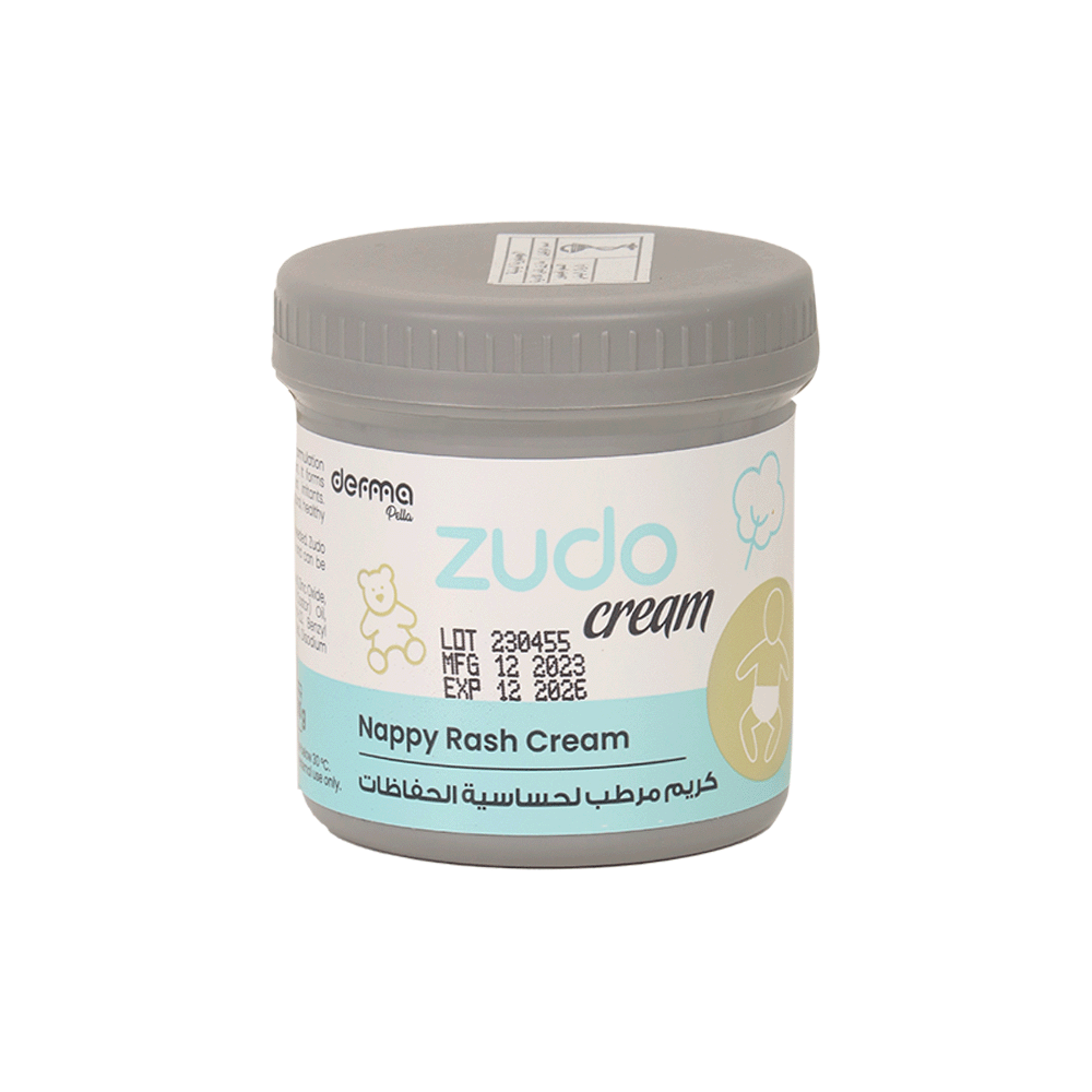 ديرما بيلا - زودو كريم مرطب لحساسية الحفاظات - 100جم