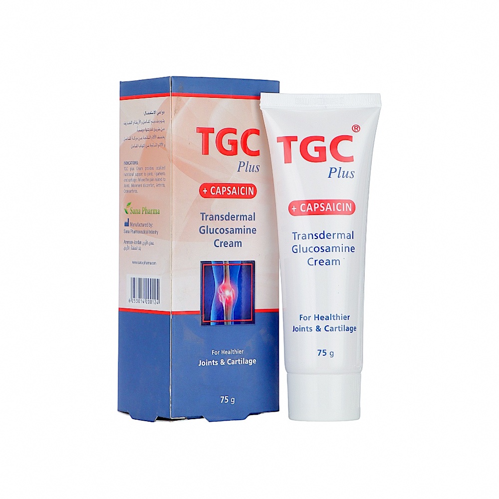 تي جي سي بلس كريم مسكن موضعي  لعلاج آلام خشونة المفاصل  -   75 جم 