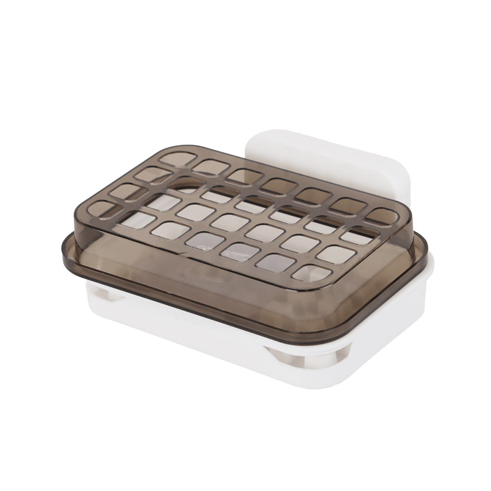 علبة و حافظة شفاف للصابون - مستطيل