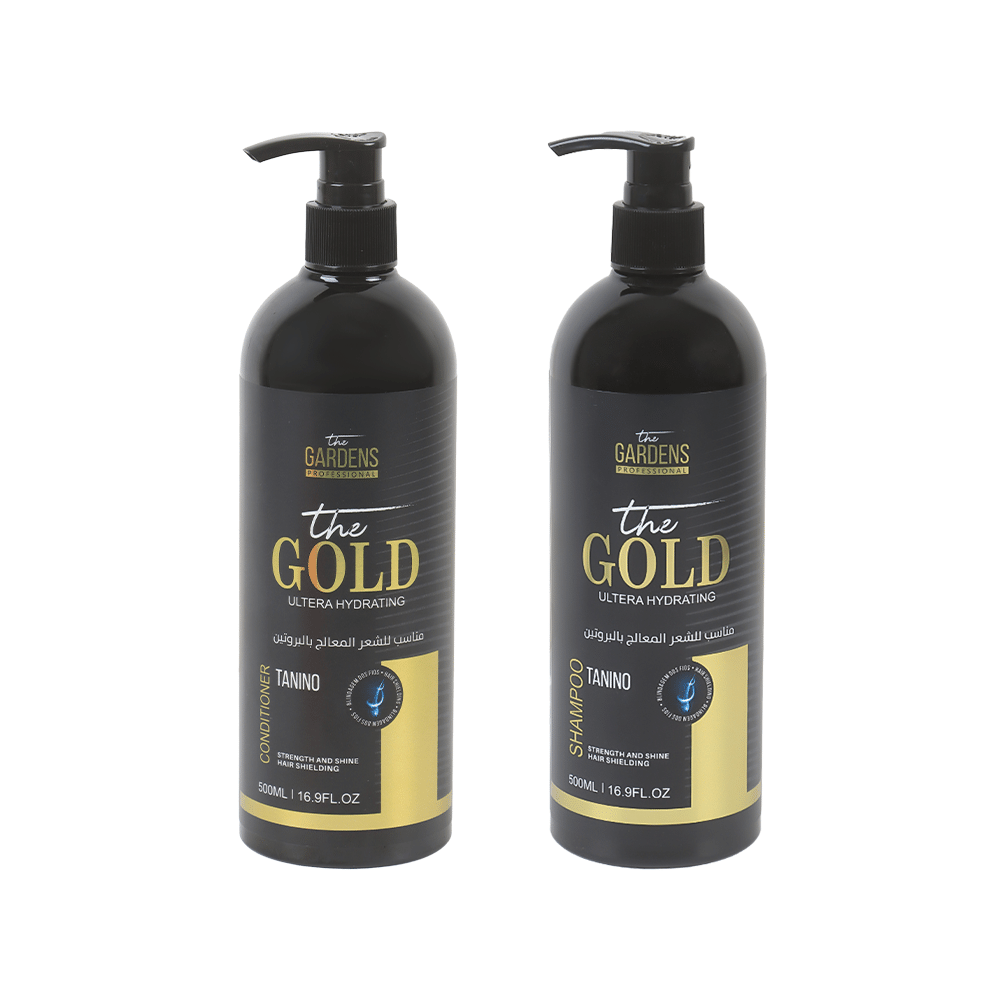 ذا جاردن بروفيشنال جولد شامبو وبلسم للشعر المعالج بالبروتين - 500مل