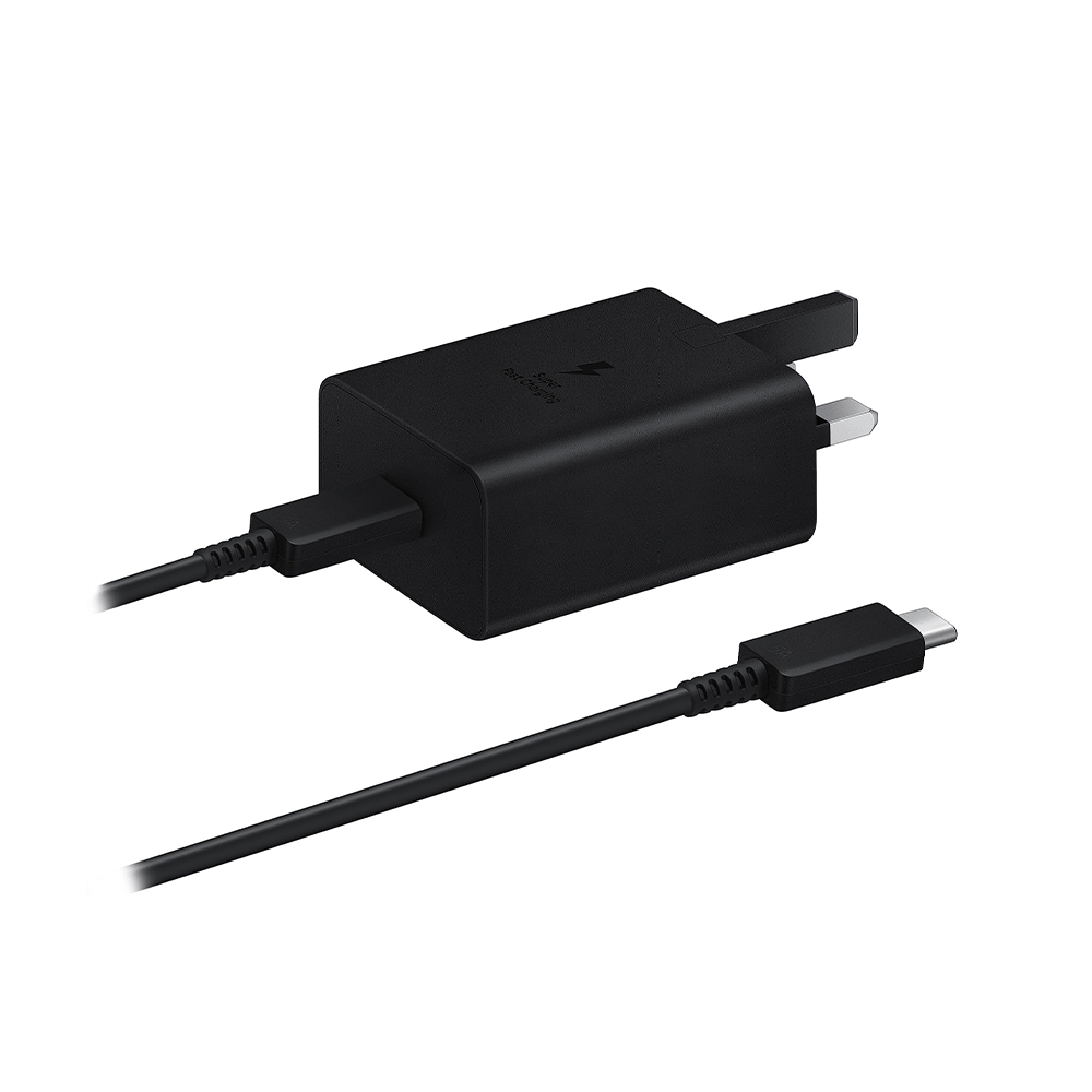 سامسونج شاحن جوال سريع مع كابل بيانات USB-C إلى C - قوة 45 واط -