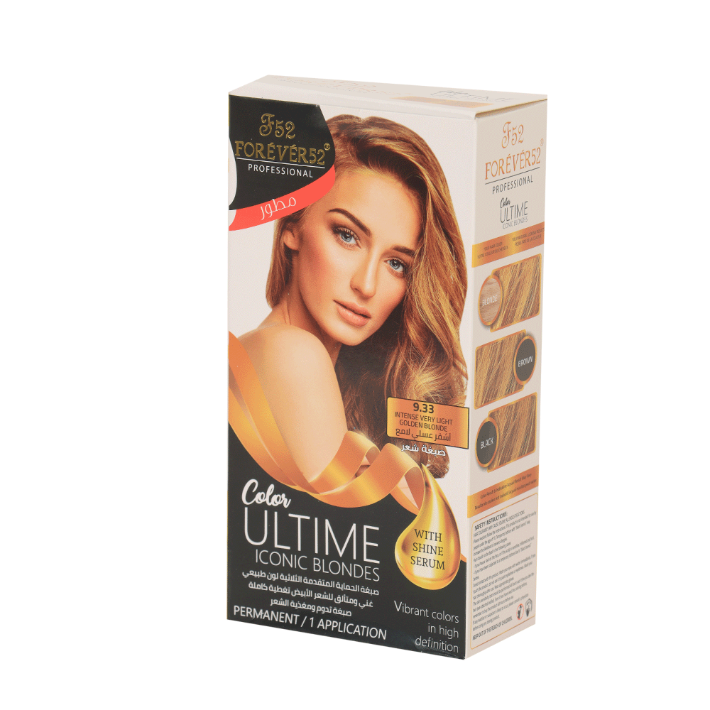 فور ايفر 52 صبغة شعر دائمة مع تغطية كاملة للشيب - أشقر عسلي لامع
