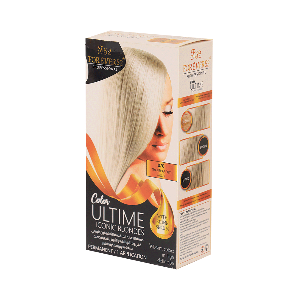 فور ايفر 52 صبغة شعر دائمة مع تغطية كاملة للشيب - شفاف