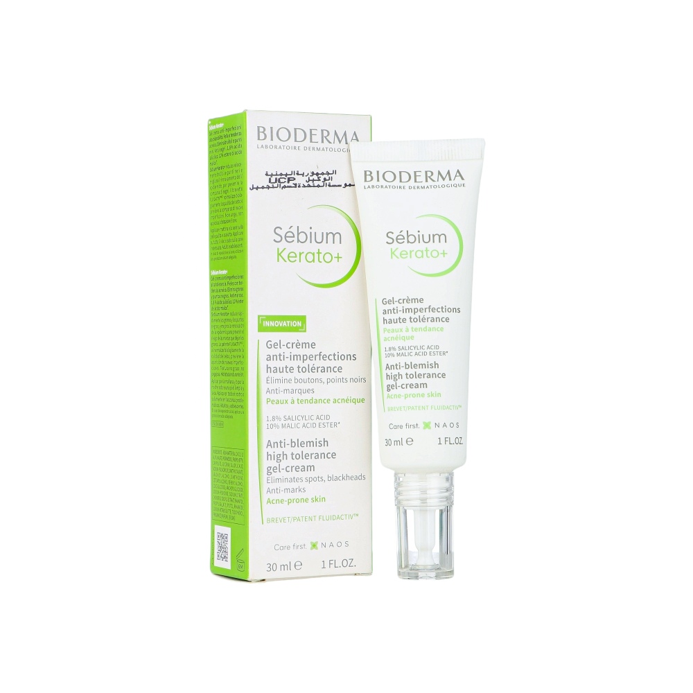 بيوديرما سيبيوم كيراتو+ كريم جل لعلاج الشوائب بتركيبة عالية التحمل - 30 مل