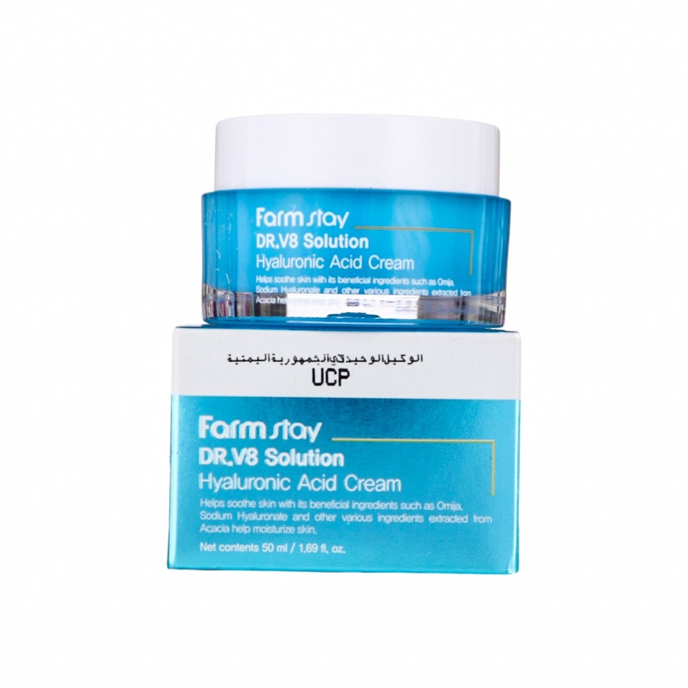 فارم ستاي كريم حمض الهيالورونيك Dr.V8 لترطيب البشرة بعمق - 50 مل