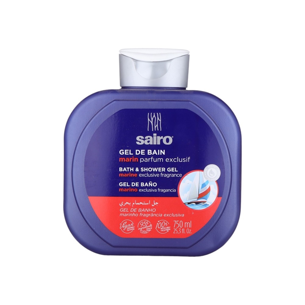 سايرو جل استحمام برائحة البحر الحصرية لانتعاش وتنظيف الجسم - 750 مل