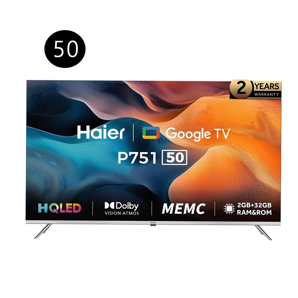 هاير تلفزيون 50 بوصة سمارت 4K - موديل H50P751UX