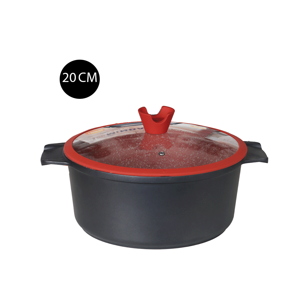 مجموعة قدور وأواني طبخ من الجرانيت - 5 قطع