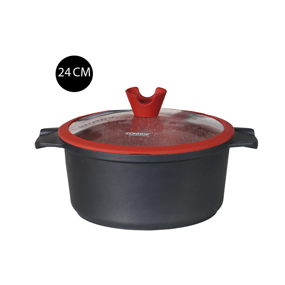 مجموعة قدور وأواني طبخ من الجرانيت - 5 قطع