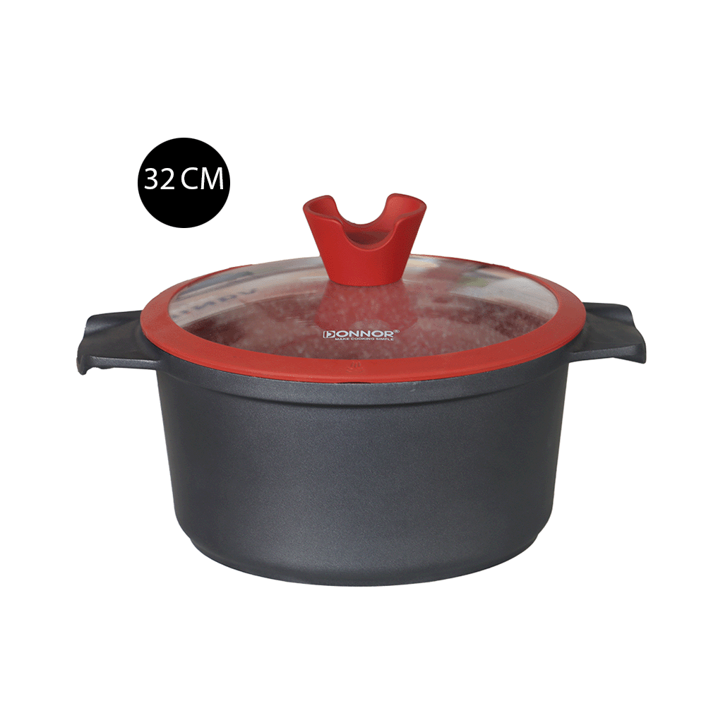 مجموعة قدور وأواني طبخ من الجرانيت - 5 قطع