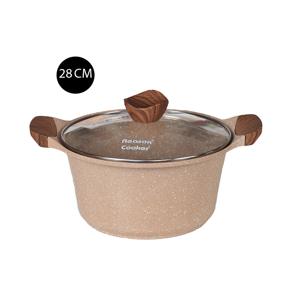 مجموعة قدور وأواني طبخ من الجرانيت - 5 قطع