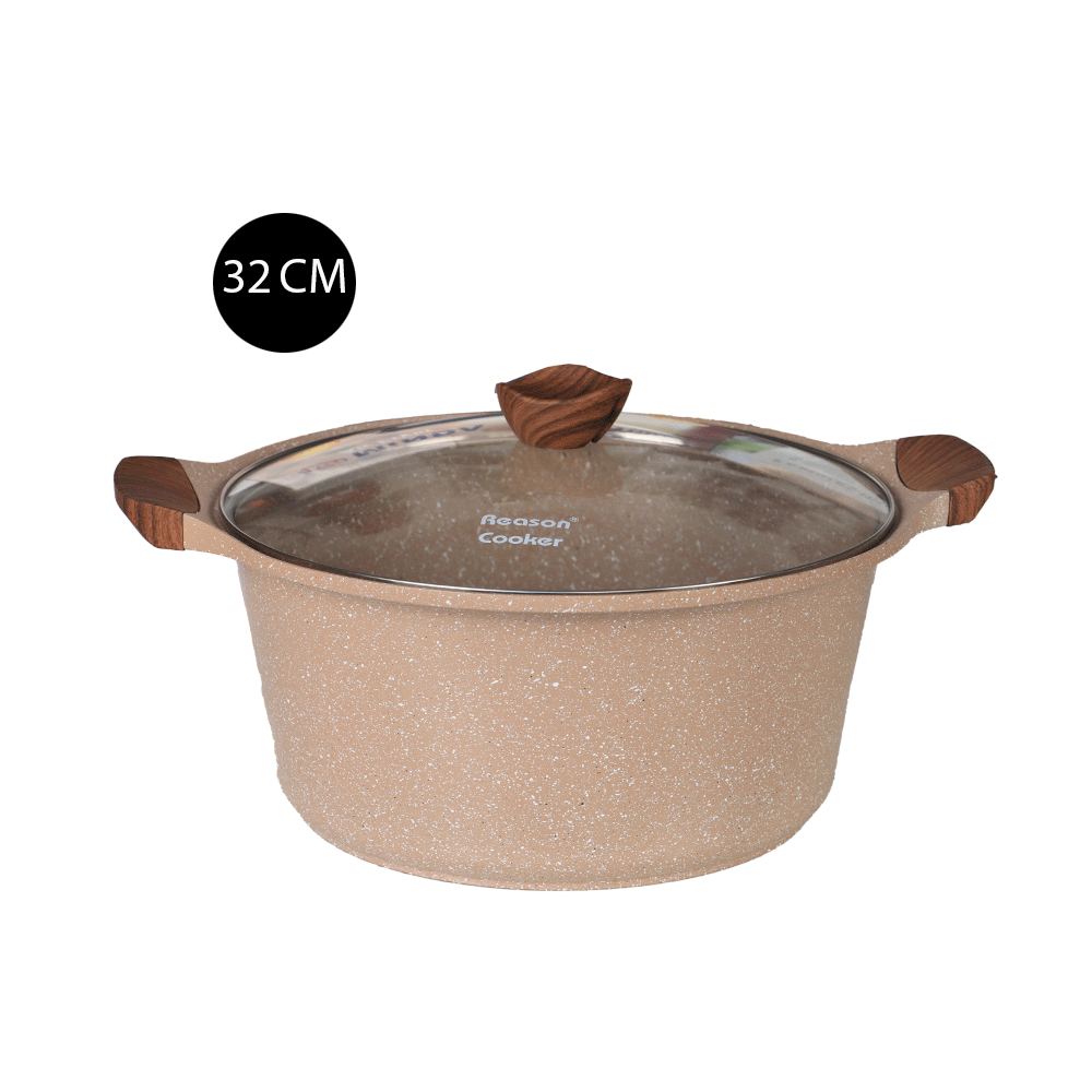 مجموعة قدور وأواني طبخ من الجرانيت - 5 قطع