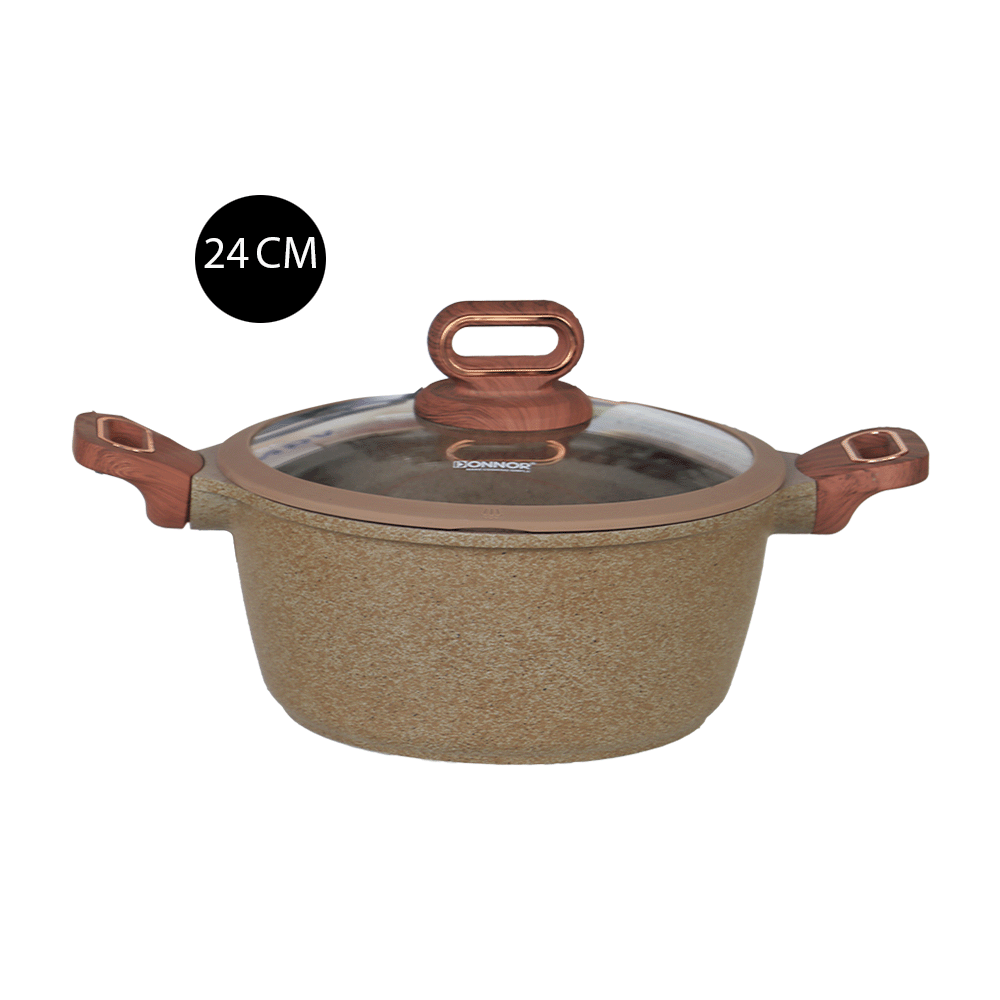 مجموعة قدور وأواني طبخ من الجرانيت - 5 قطع