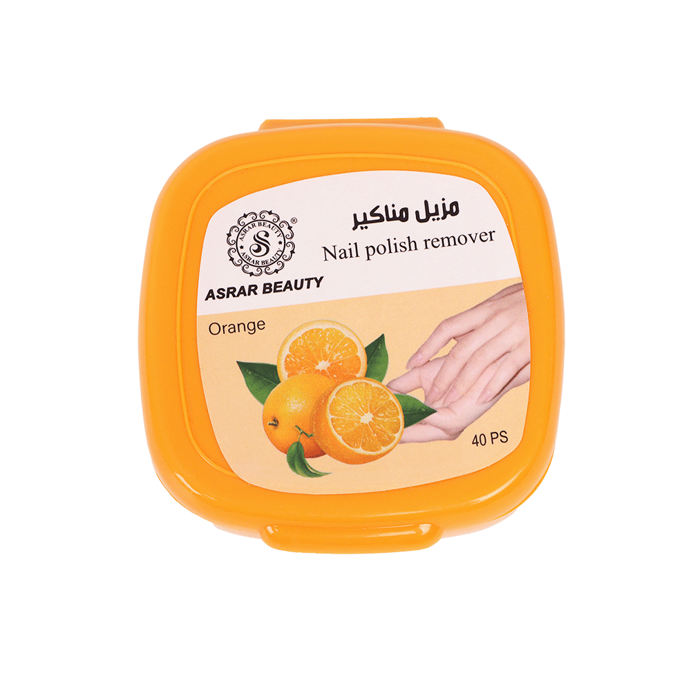 اسرار بيوتي مزيل مناكير برائحة البرتقال - 40 حبة