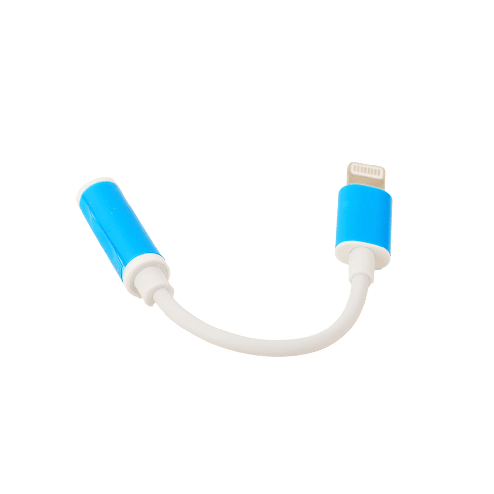 عالم الأدوات محول لاتينج سماعة وشاحن أيفون موديل W_033H - أبيض