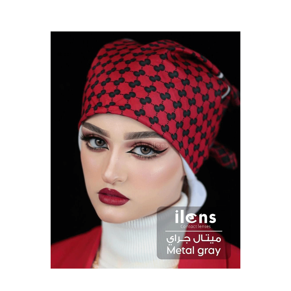 أي لنس عدسات لاصقة ميتال جراي قطر 14.5 مم - رمادي معدني