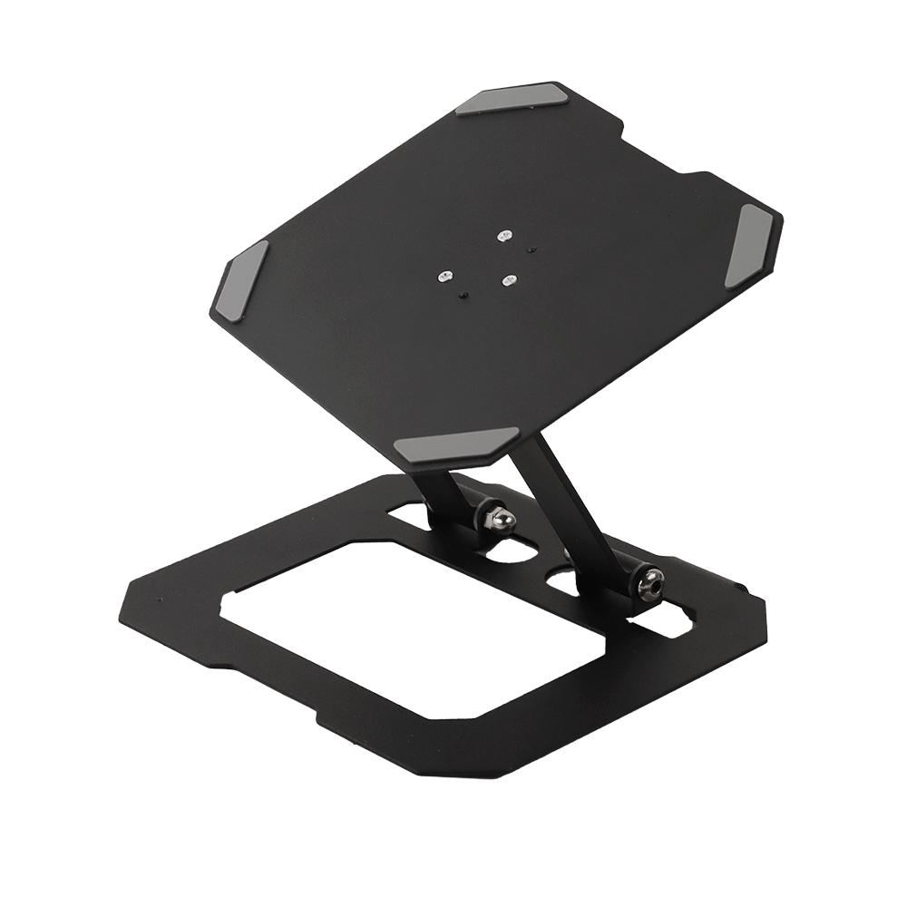 حامل هاتف معدني قابل للطي والدوران مع قاعدة تثبيت