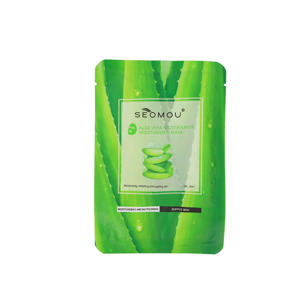 سيومو قناع حمض الهبالورونيك المرطب والمنقي للبشرة بخلاصة النيكوتيناميد والصبارالأصلي - 25 مل