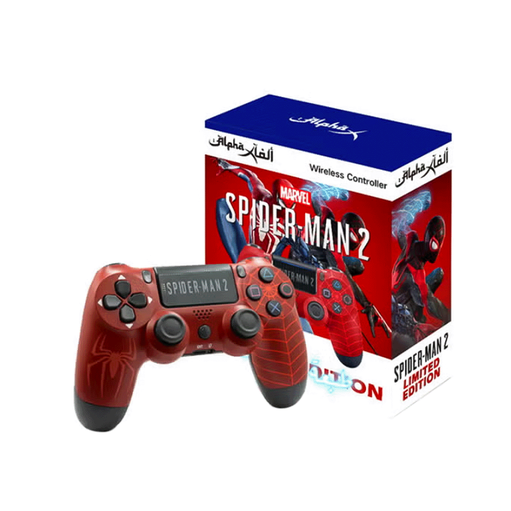 ألفا إكس وحدة تحكم بلايستيشن 4 بتصميم سبايدر مان